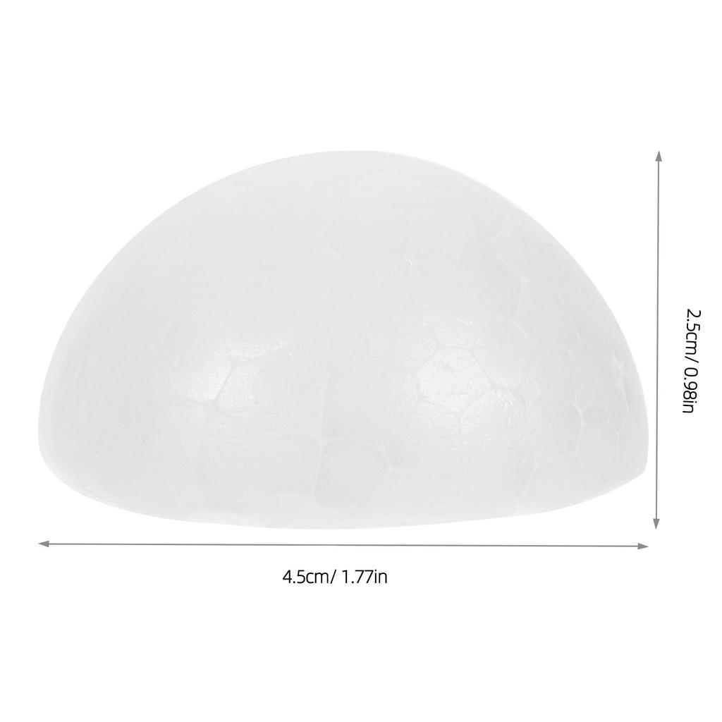 200Pcs Foam Semicircle Balls White DIY Craft Material Christmas Decoration Floral Foam Children Painting Flower Arrangement