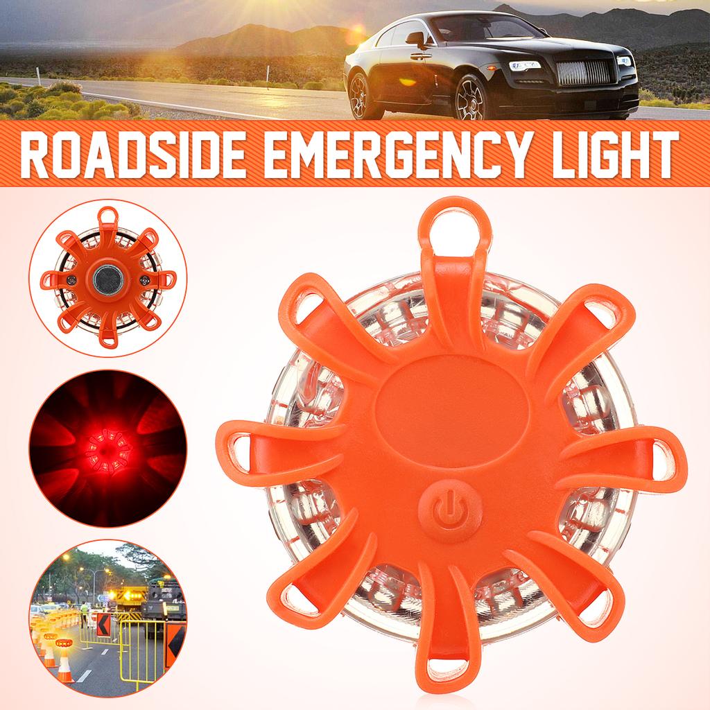Buy 1/3Pcs 8 LED Car Road Roadside Light Emergency Safety Flashing