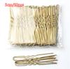 Basic U Shaped Gold Brown Plated Metal Hairpin Invisible Hair Styling Bobby Pin Salon Hair Accessories Safe Hair Grip