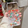 Christmas Gift Glitter Powder Dynamic Liquid Quicksand Santa Claus Case for iPhone 17ProMax 16 15 14 13 12 Pro Max Bling Cover