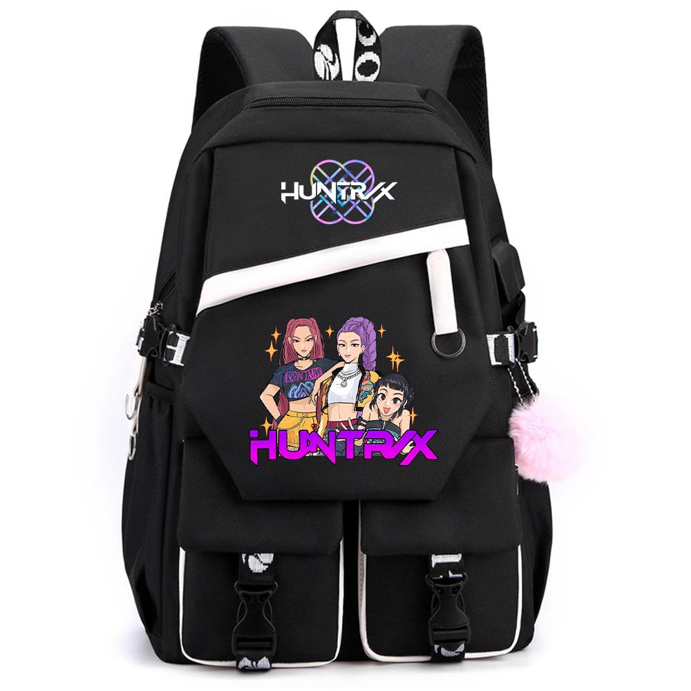 Anime K-Pop Demon Hunters Printed Large Capacity Backpack for Teenger Student Girl Boy Schoolbag Bookbag Women Waterproof Travel Bag Gift