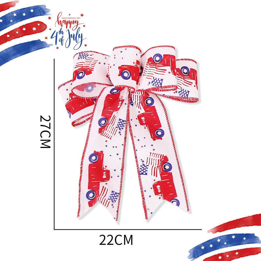 Day Vibrant Independence Decorative Bows In Red White And Blue For Festive Occasions