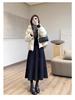Elegant High-Waisted Wool Blend Midi Skirt – Minimalist, Warm, and Flattering Winter Style