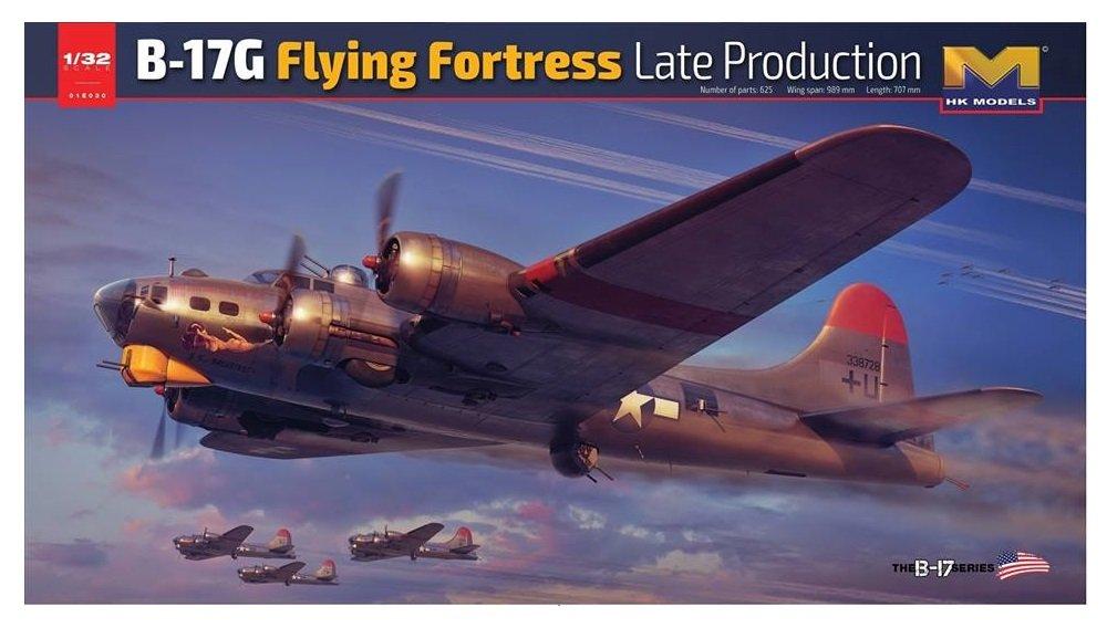 HK Model US Air Force Flying Fortress Bomber Plastic Model HMK01E030 1/32 B-17G