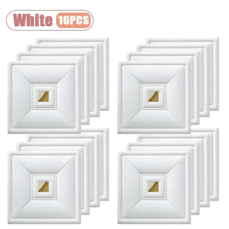 4-24PCS 30x30cm Self-Adhesive Wall Sticker 3D Soft Wall Stickers DIY Bedroom Living Room Background Home Decor Wall Decoration