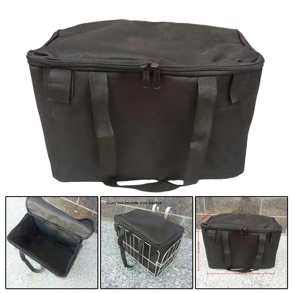 Oxford Cloth Bike Basket Inner Bag Suitable for Baskets Larger Than 31x22x20cm