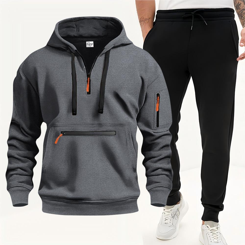 New Spring and Autumn Men's Hoodie Zipper Pullover Casual Hoodie