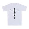 Faith Cross Funny Christian Christianity Faith Religious Retro Unisexs Tshirt