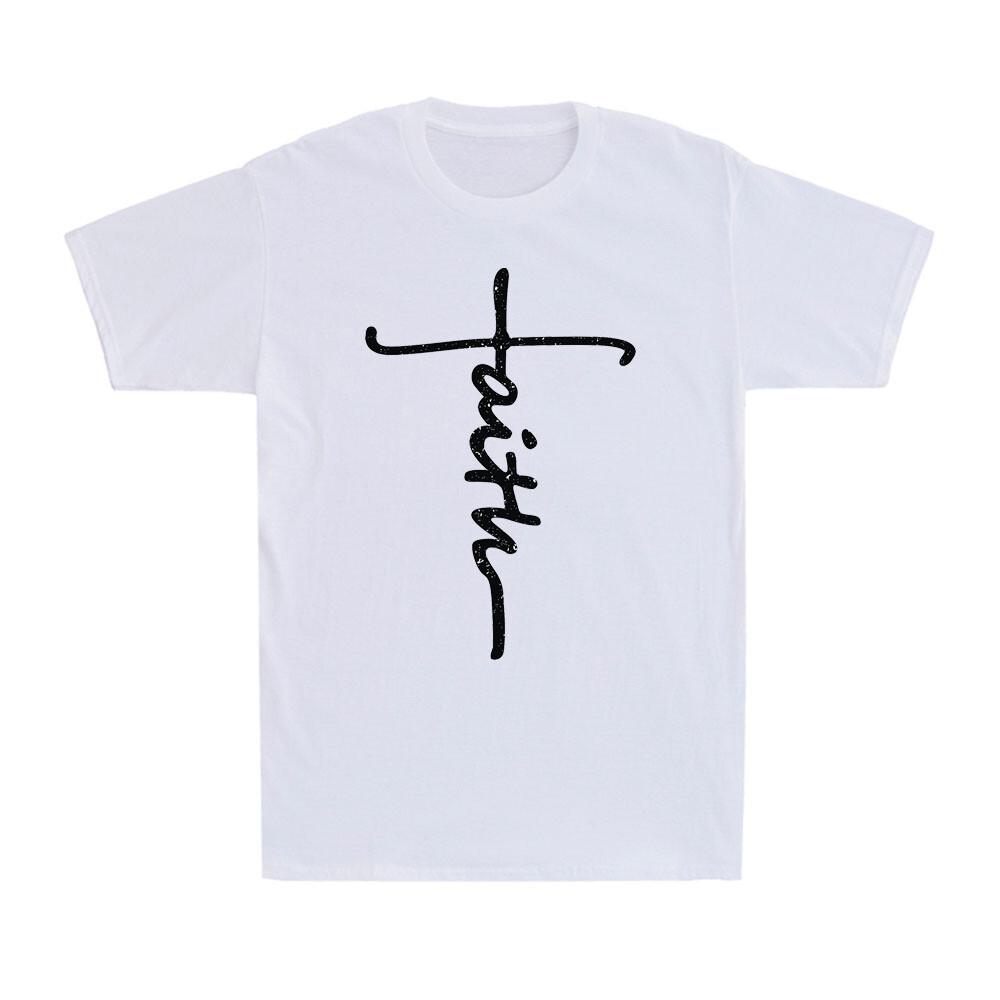 Faith Cross Funny Christian Christianity Faith Religious Retro Unisexs Tshirt