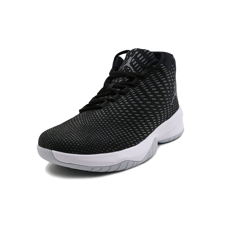 Jordan B. Fly Round Toe Comfortable Fabric Shock Absorbing Non-Slip Wear-Resistant Low-Top Basketball Shoes Men sneaker Black 910209-011
