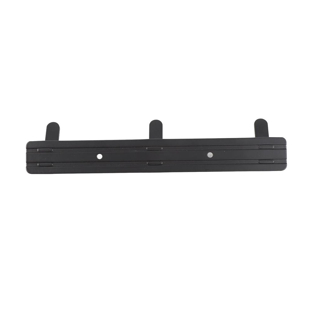 Simple Space Aluminum Row Hooks Wall Mounted Hook for Kitchen Bathroom Wardrobe Black3 Hooks