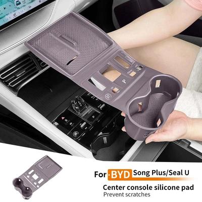 Almofada Central de Silicone para Carro Antiderrapante Protetora Resistente a Arranhões e Desgaste Interior Para Byd Song Plus Sealion 06 Dmi 2025