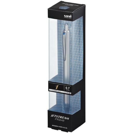 Mitsubishi Pencil Jetstream Prime Retractable Ballpoint Easy to Write Oil-Based Pen, 0.7mm, Silver, With, SXN220007.26