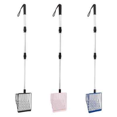 Chicken Litter Scooper Telescoping 22.4 To 42inch Handle Litter Sifter for Easy Poultry Maintenance