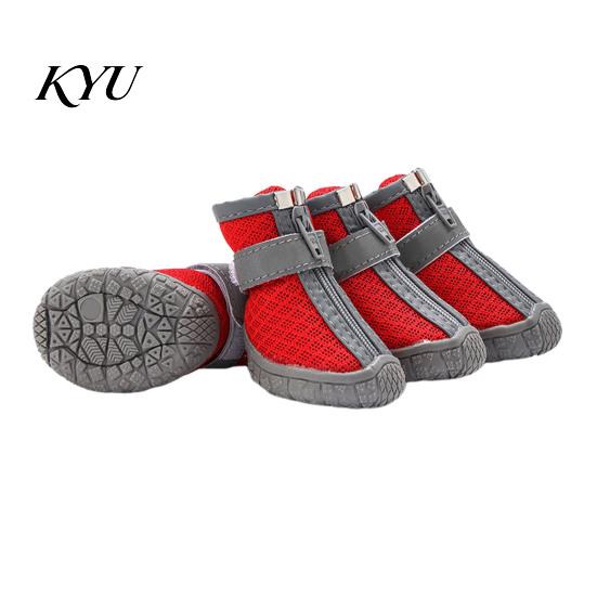 Non Slip Rubber Sole Paw Protectors 4Pcs Non-Slip Dog Shoes, Breathable Mesh Boots, Waterproof Rain Boots for Dogs Pet Small Dogs, Outdoor Walking
