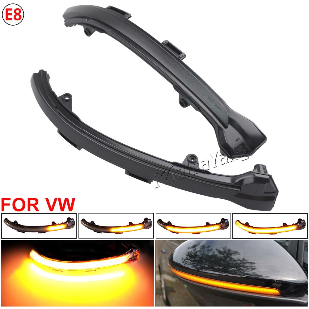 For VW Golf 7 GTI R GTE GTD MK7.5 13-19 Touran Jetta MK7 LED Dynamic Turn Signal Blinker Sequential Side Mirror Indicator Light