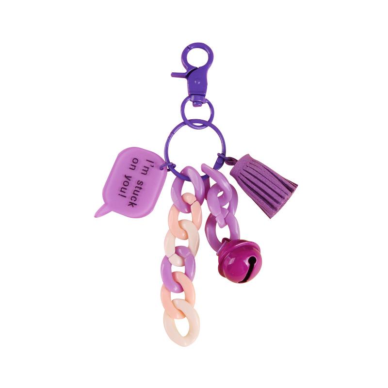 U-förmiger Acrylketten-Schlüsselanhänger - Trendiges Accessoire für Taschen & Autos