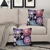 Kpop Style Throw Pillow Decorative Cushion Chibi Anime Girl Print For Sofa Bedroom Car Living Room Soft Nap Pillow For Teens Fans