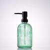 Nordic Large Capacity Vertical Stripe Glass Bottle for Hand Sanitizer, Shampoo, or Shower Gel
