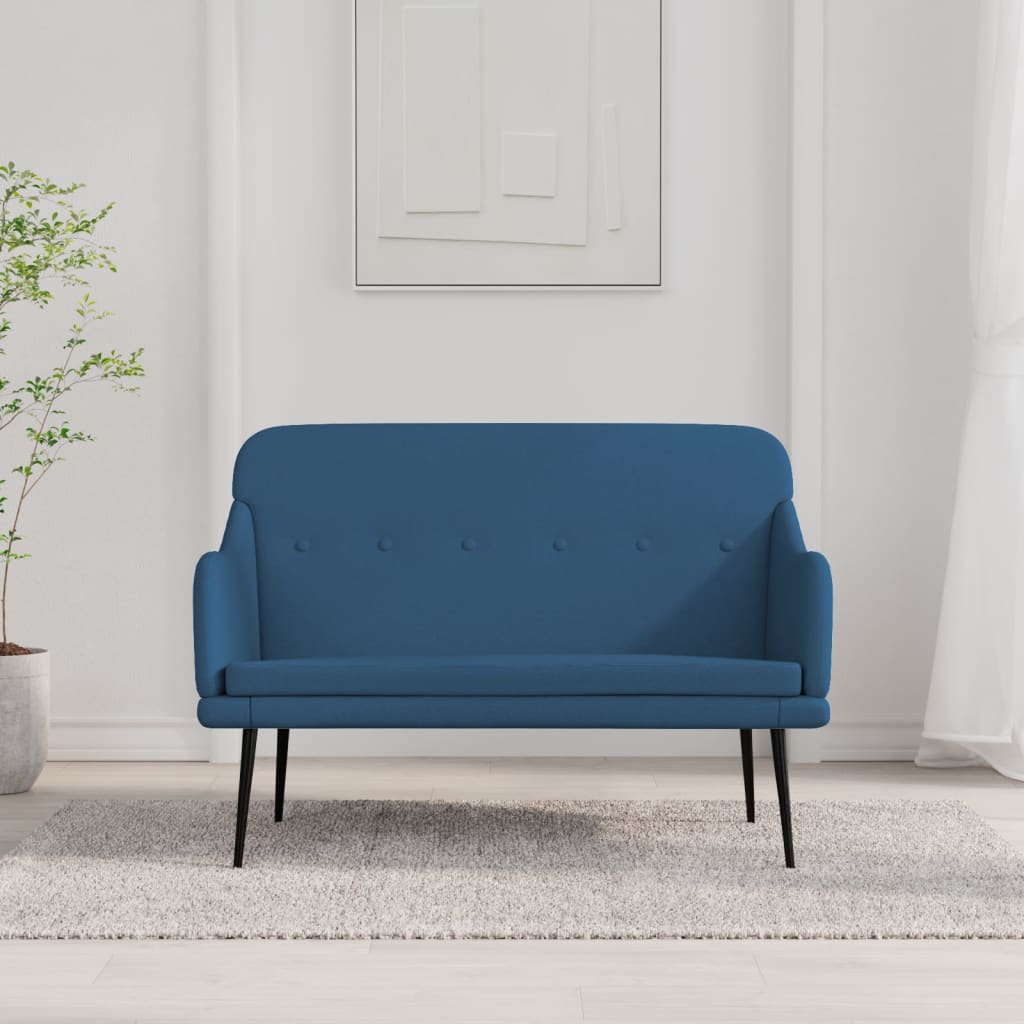 Blue Sofa Bench 110 x 76 x 80 cm Fabric