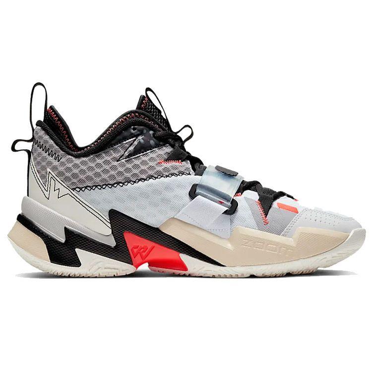 Air Jordan Why Not Zer0.3 PF Unite Unisex Sneakers White Bright-Crimson Black CD3002-101