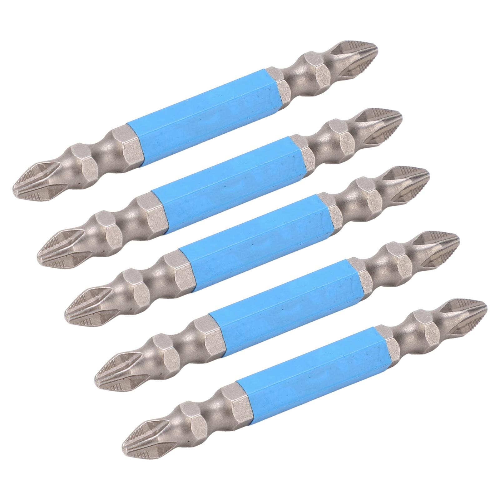 

5PCS 65MM Magnetic Double Head Screwdriver Bits Electric Cross Screw Driver Head