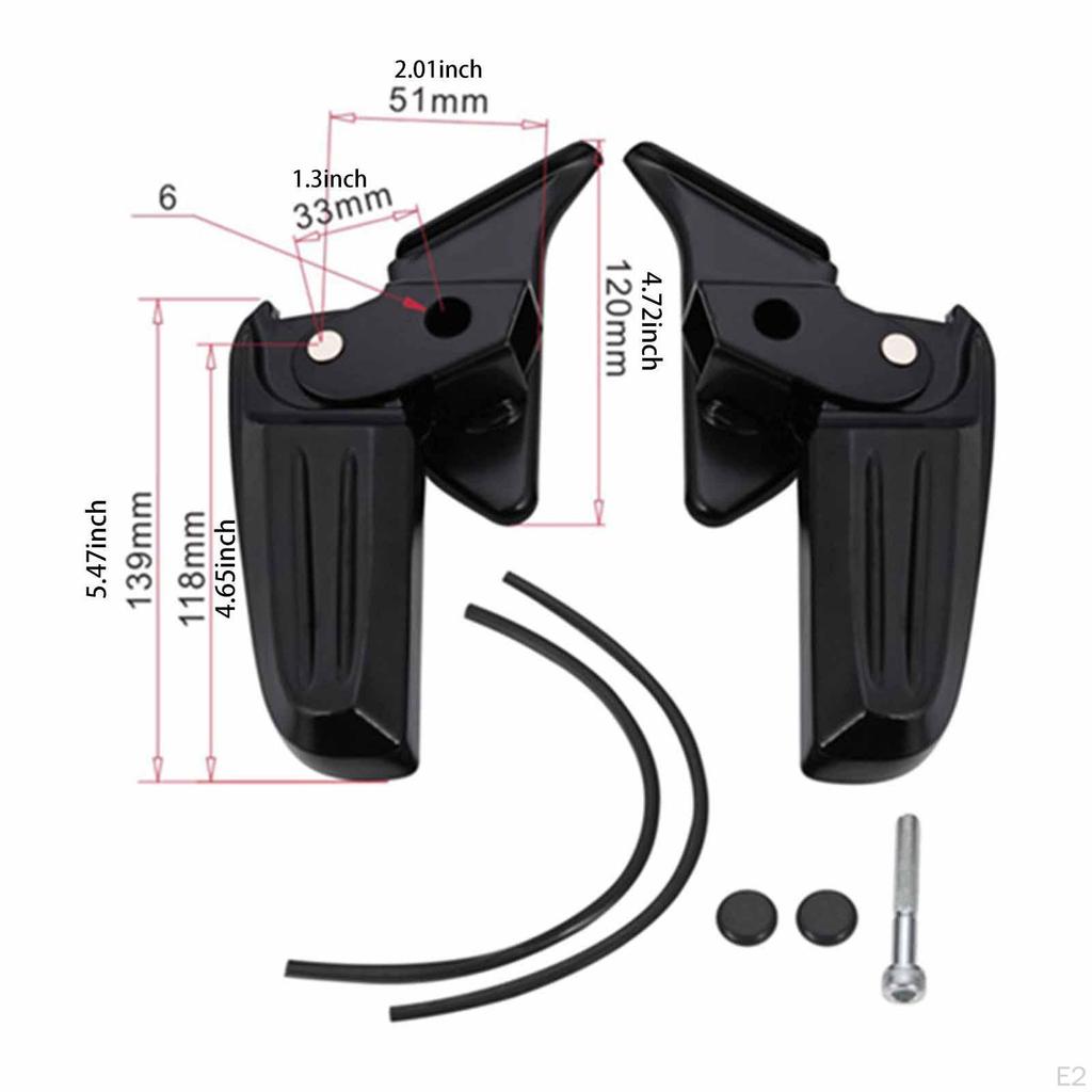 Rutschfeste Fußstützen, Einfache Montage, Rostfrei, Mehrzweck, Klapppedale für Autoteile