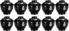 Fukui Craft Soup Mini Tortoiseshell Made In [Online Exclusive] [Commercial Set] Bowls, Pattern, Japan, Black, 3-inch (10 Pieces)