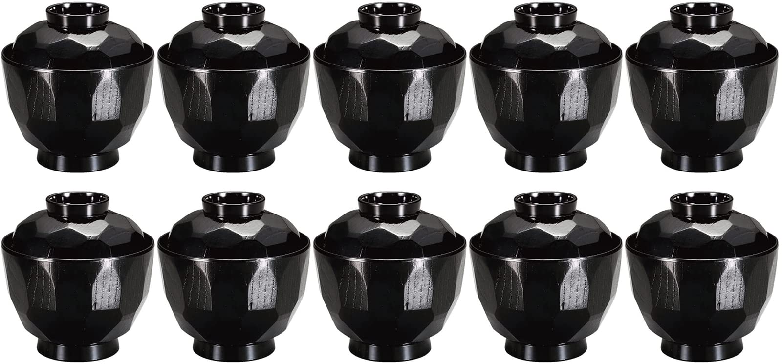 

Fukui Craft Суп Мини Черепаха Маленький Суп Сделано в 3 дюймах [Коммерческий Набор] Миски, Миски, Япония, Черный, (10 кусочков) чёрный