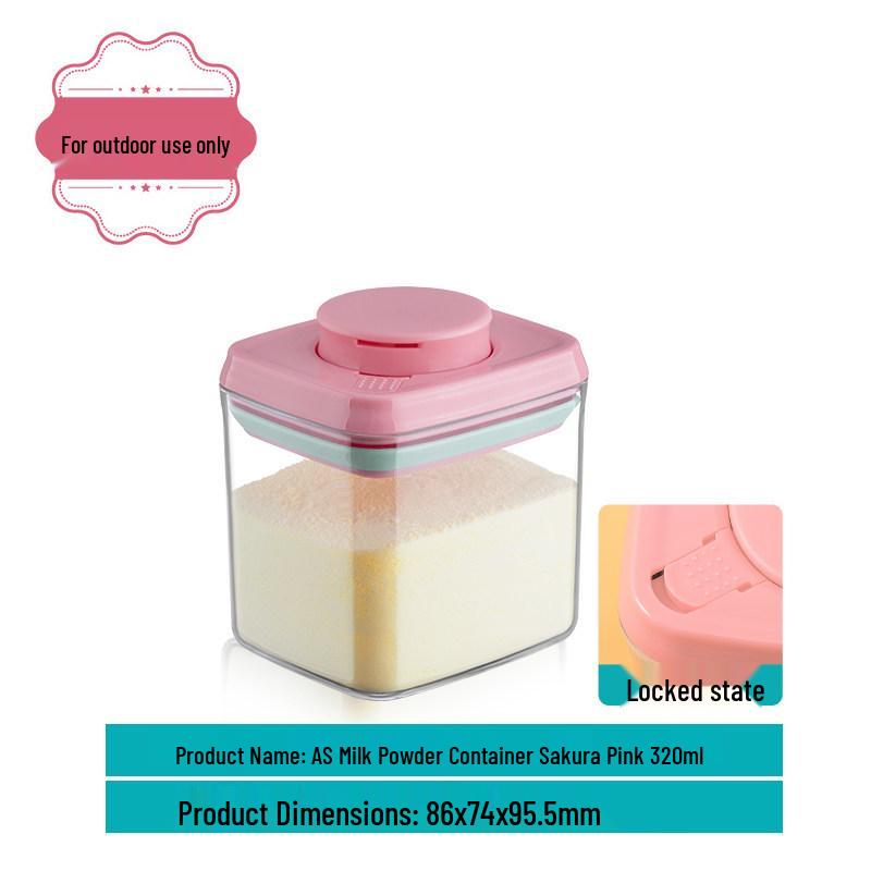 Contenant de stockage portable Ankou pour lait en poudre et céréales pour bébé - Étanche à l'humidité, hermétique, pour portionner en déplacement