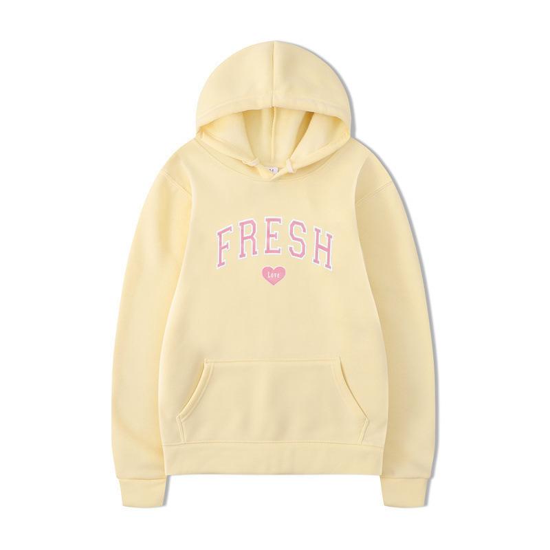 Sweater Hooded Casual Fashion Versatile Long Sleeve Trend Autumn Sports Fleece Pullover
