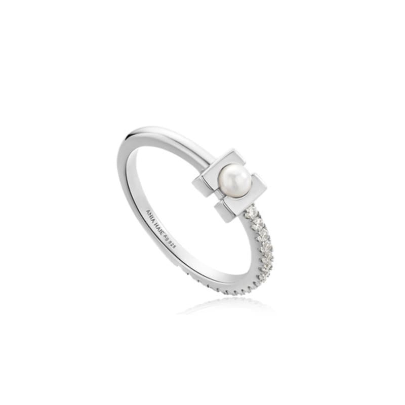 

ANIA HAIE Pearl Modernist 925 Silver Ring R054-01H No. 18