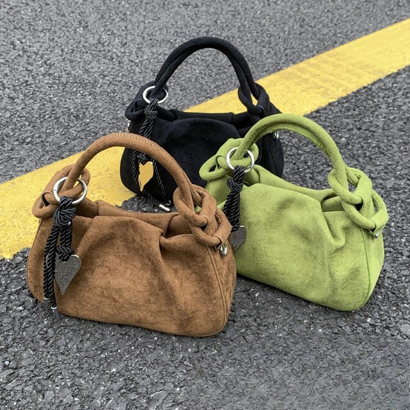 IELGY Ladies Messenger Bag Retro Autumn Winter Fashion Dumpling Bag