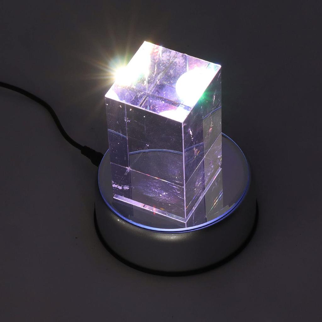 Turntable Stand Rotating Base Display Light LED Lighting Base USB Object Ornament Display Light Figure