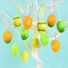12Pcs/Set DIY Craft Easter Simulation Egg Cartoon Artificial Egg Pendant  Hanging Ornament