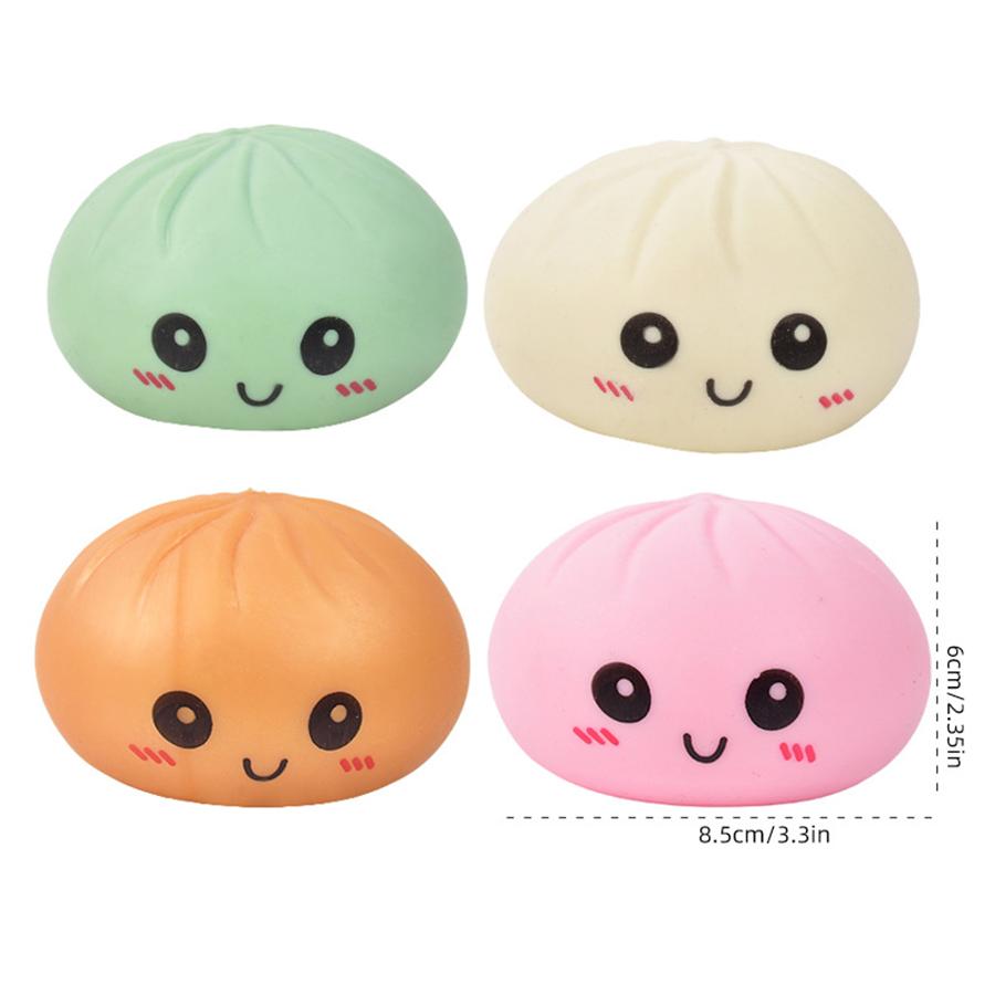 Soft and Pliable Buns That Can Spring Back. Uncompressed Toy Imitation Steamed Bun Toy with Steamer. Work Stress Relief Toys