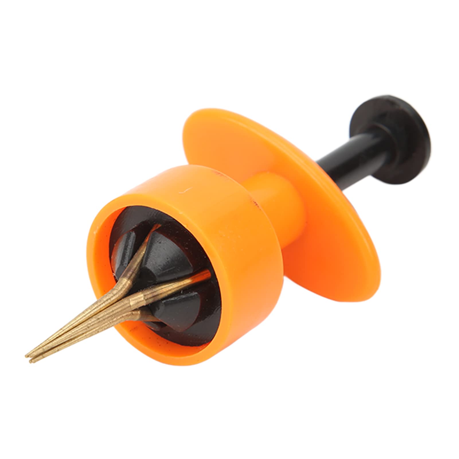 

Fishing Bait Clip, Earthworm Clip, 4-Prong, Non-Slip, Corrosion-Resistant, Rust-Proof, Portable, with Elastic Band (Yellow)