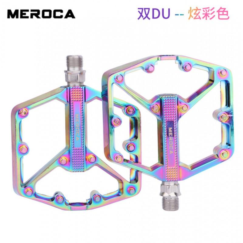 Aluminum Alloy Mountain Bike Pedals With Anti-Slip Surface Lightweight Off-Road Cycling Footrests Triple Bearing Design