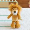 Porte-clés Peluche Animal Mignon Dessin Animé 15CM Tigre Lion Éléphant Hippopotame Tortue Pendentif Sac Rembourré
