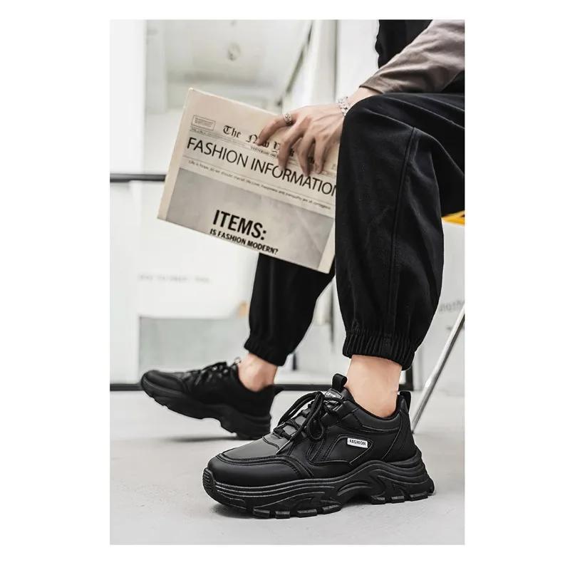 Fashion Men's Sports Shoes 2025 Spring and Autumn New Breathable Thick Soled Running Shoes Fashion Versatile Casual Shoes