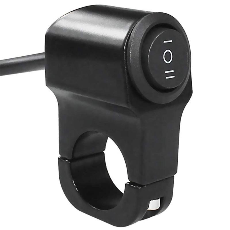 Mini-Fahrlicht Ein/Aus-Schalter Wasserdicht für Roller Motorräder Mit Überlastschutz und Montageclip