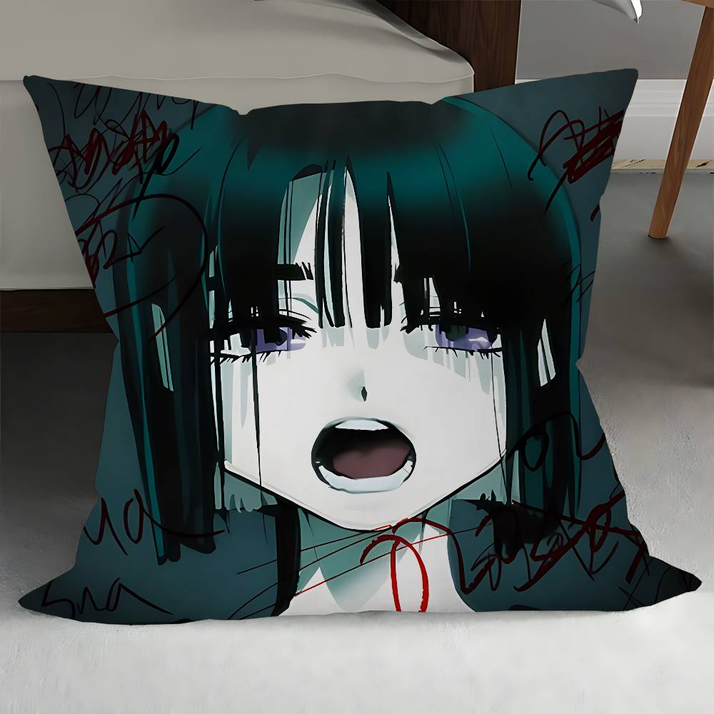 

ПОСТОРОННЯЯ СЦЕНА Мультяшная Милая Девочка Наволочка для Подушки Суа Чехол для Подушки для Дивана Украшение Дома Комнаты Детский Подарок 12x12Inch