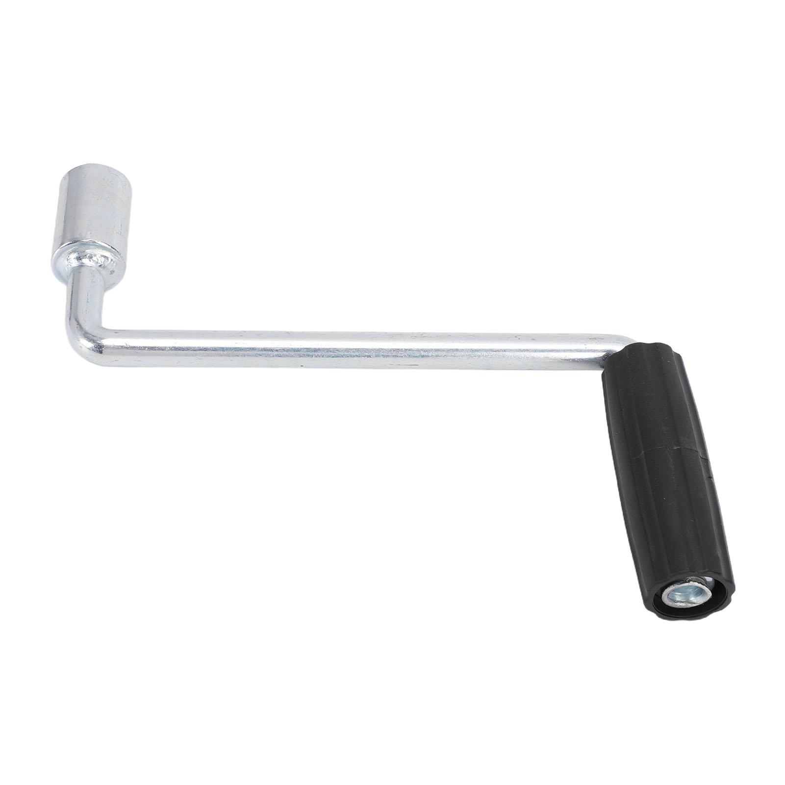 Trailer Jack Handle Replacement Comfortable Grip Galvanized for RV Trailer Manual Crank Jack