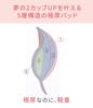 Peach John 2 Cups Extra Thick Full All Explosive Wireless D70 Push-Up Bra, Up, Pads, Bust, Lace, Vision, Bra, Blue,
