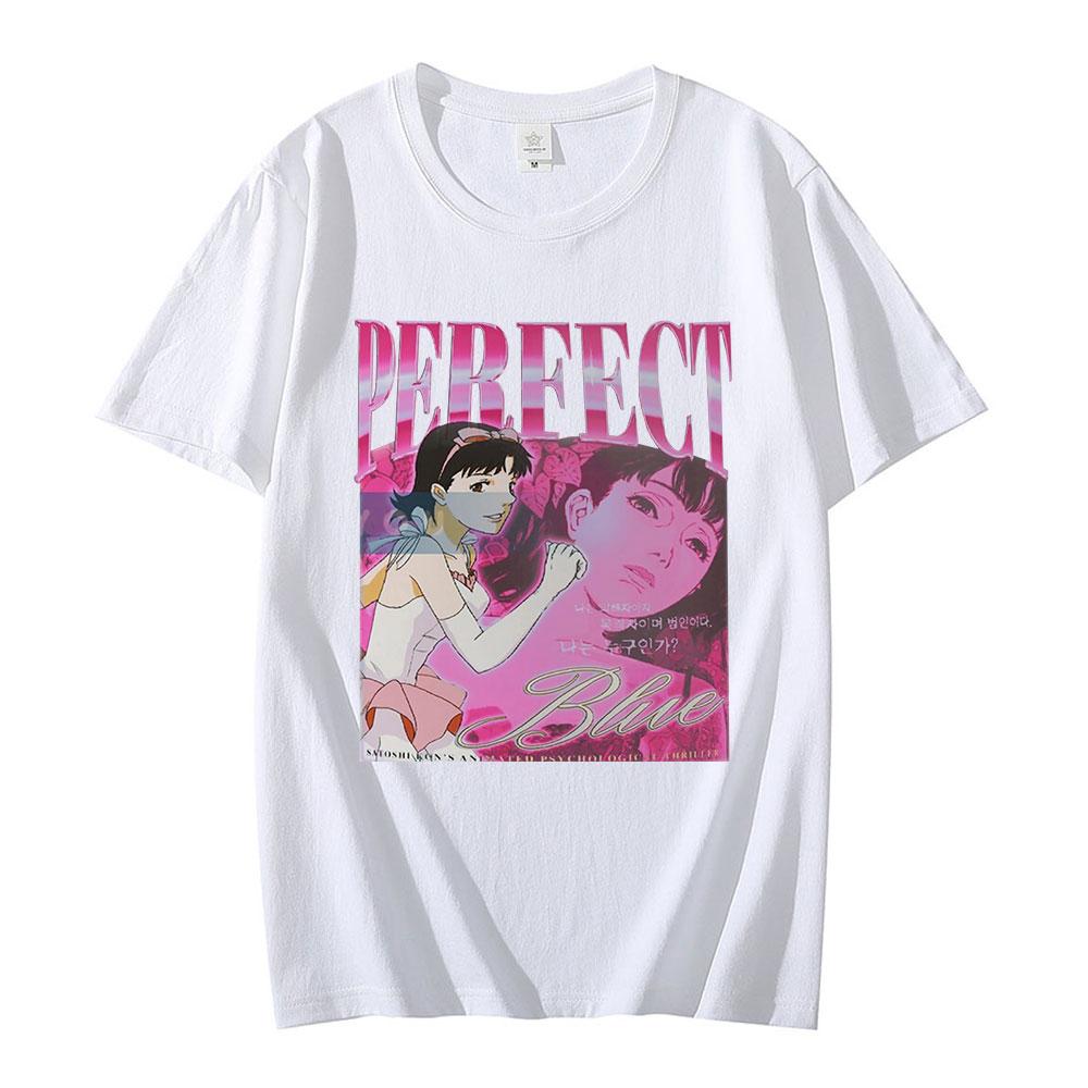 Аниме «Идеальная синяя футболка с графическим принтом для девочек» — фото 2