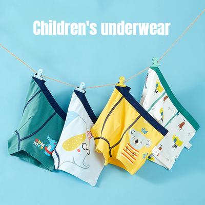 4pcs Cartoon Children's Underwear Four Corners Boy's Underwear