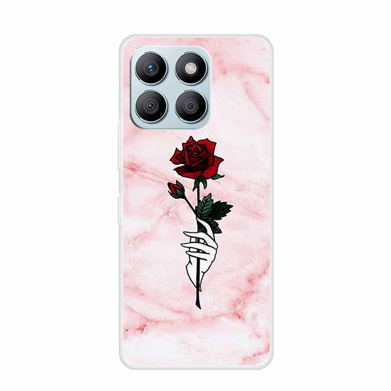 For Honor X8C X8B Phone Case For Huawei Honor X 8 C B X8 8C 8B Soft Silicone TPU Transparent Funda Clear Marble Patterns Cover