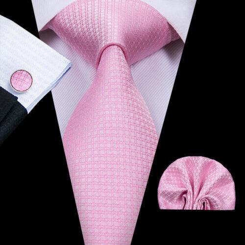 280 Styles Silk Mens Tie Pocket Square Hankerchief Cufflinks Wedding Set Prom