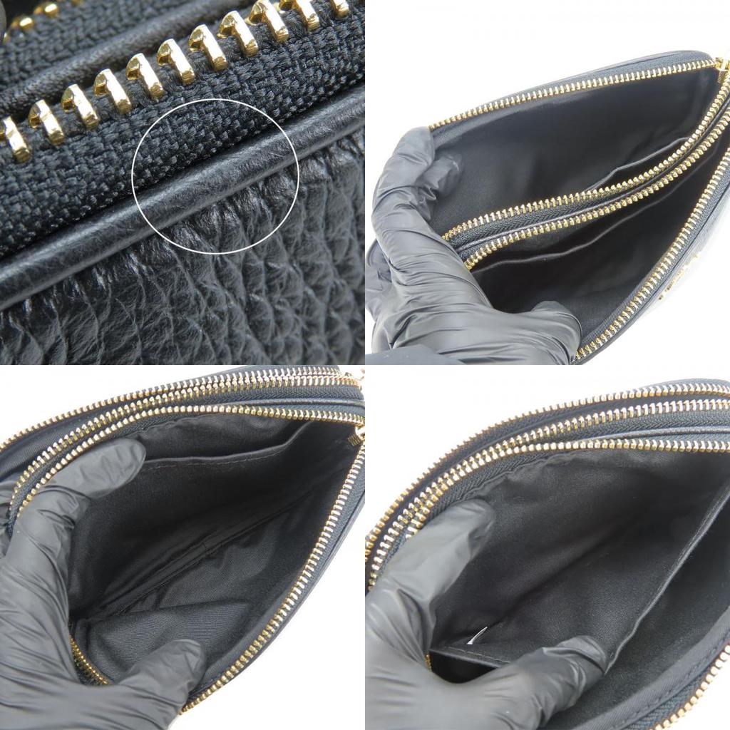 Gebrauchte COACH Umhängetasche F30259 Leder schwarz Pochette