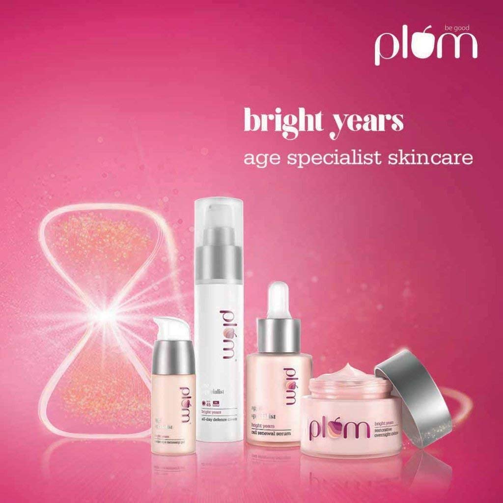 Plum Bright Years Cell Renewal Serum 30ml | Ultra Hydrating Vegan Face Serum for All Skin Types